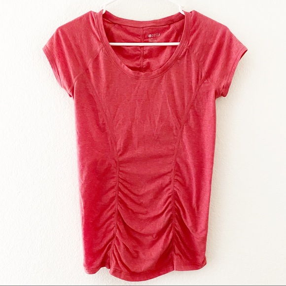 Zella | Z5 Ruched V Neck Training Short Sleeve Top - Picture 2 of 6